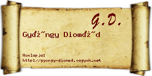 Gyöngy Dioméd névjegykártya